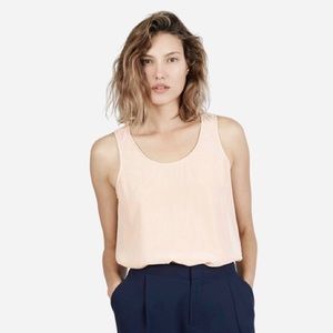 Everlane “The Silk Tank” in Blush